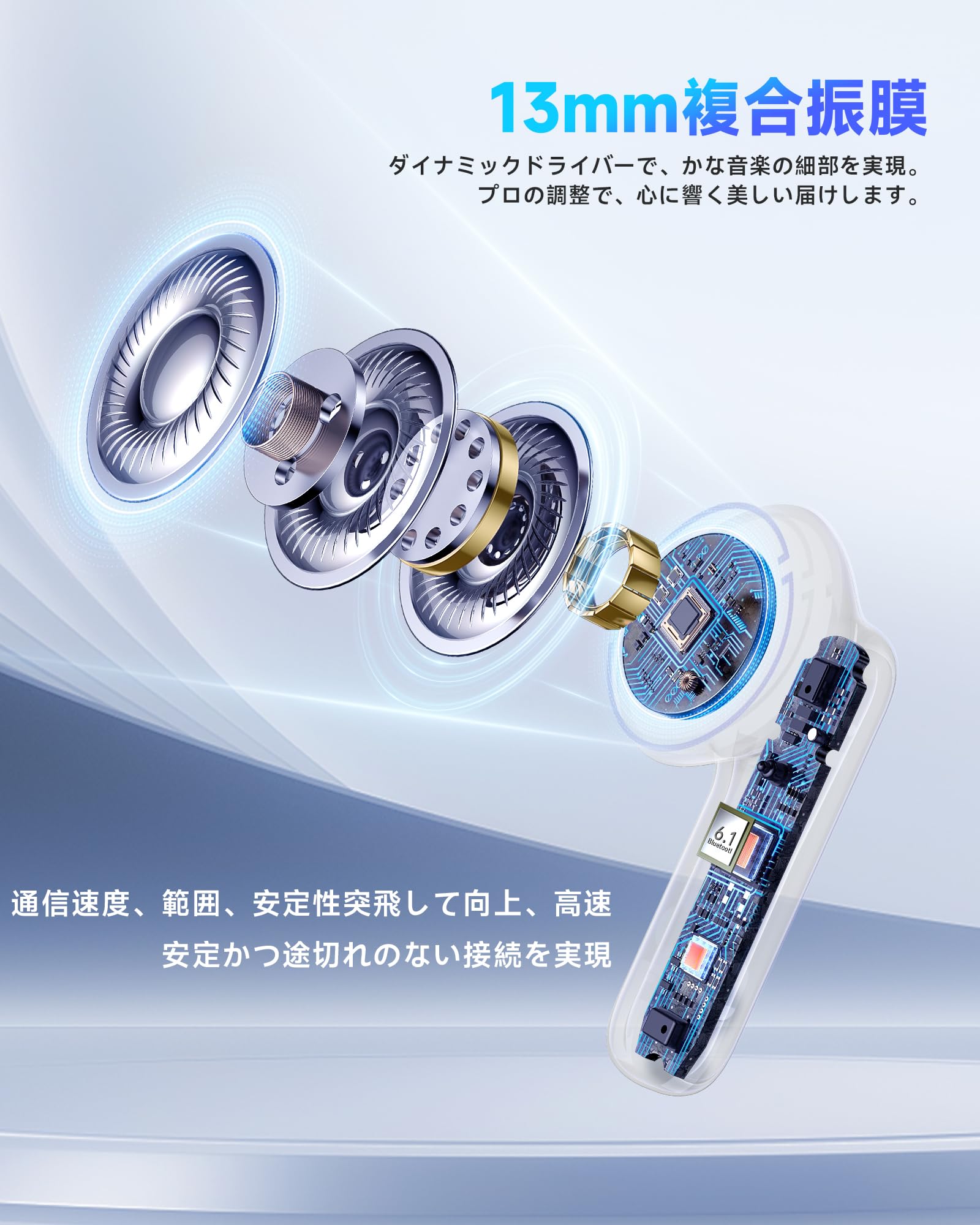 Amazon.co.jp: イヤホン翻訳機 ワイヤレスイヤホン【2026年最新