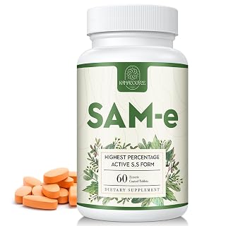 1100mg SAM-e (S-Adenosyl-L-Methionine), SAM e Supplement for Mood, Joint & Liver, Highest Concentration of Active S,S Form Same, Vegan, 60 Tablets - Amazon product rated Grade B