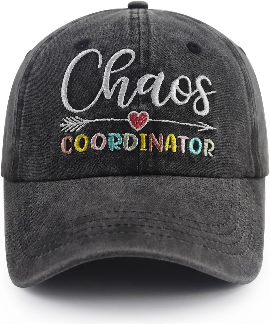 Thank You Gifts for Women Men Teacher Lady, Funny Adjustable Washed Cotton Embroidered Chaos Coordinator Baseball Cap