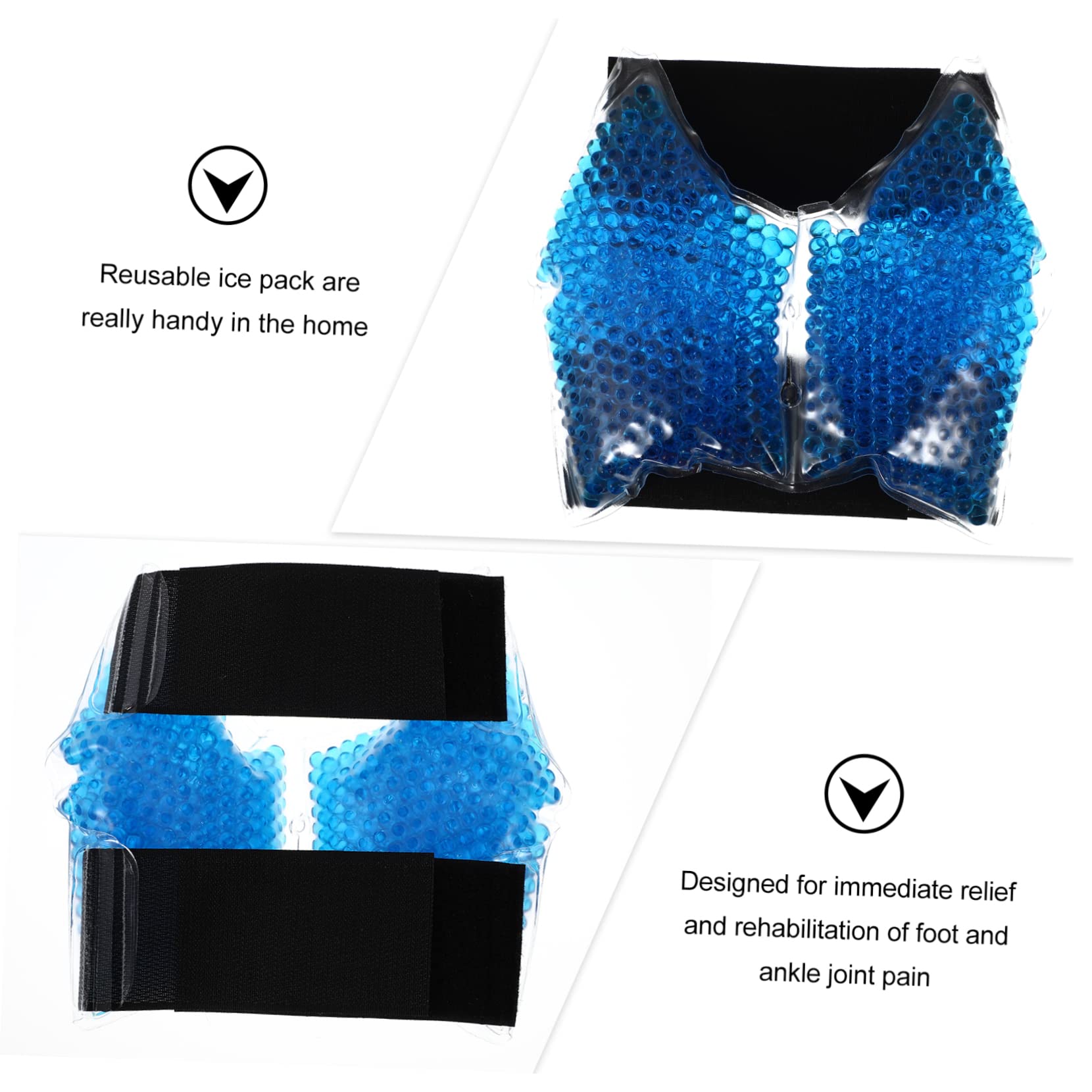 Healvian Borsa per Ghiaccio Piede e Caviglia in Pvc Gel Morbido Riutilizzabile per Terapia Caldo e Freddo, Allevia e Gonfiore, per Uso Domestico e Riabilitazione
