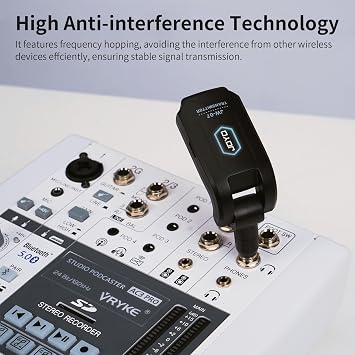 JOYO Wireless in Ear Monitor System 2.4G Wireless IEM System (JW-07) Bundles with JOYO 5.8GHz Wireless Guitar System (JW-02S)