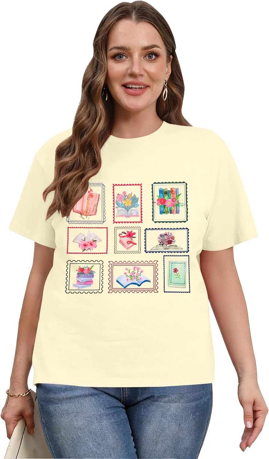 Book Shirt for Women Reading Teacher Shirts Book Lover Tshirt Cute Bookworm Teacher Short Sleeve Tops - Image 7