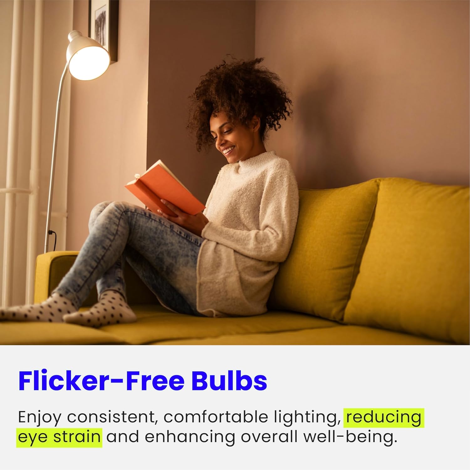 Feit Electric A19 LED Light Bulb, 75W Equivalent, E26 Medium Base, 1100 Lumens, 2700K Soft White, General Purpose Light Bulbs, 11,000-Hour Lifetime, A1100/827/10KLED/2/6, (12 Count, Pack of 1)