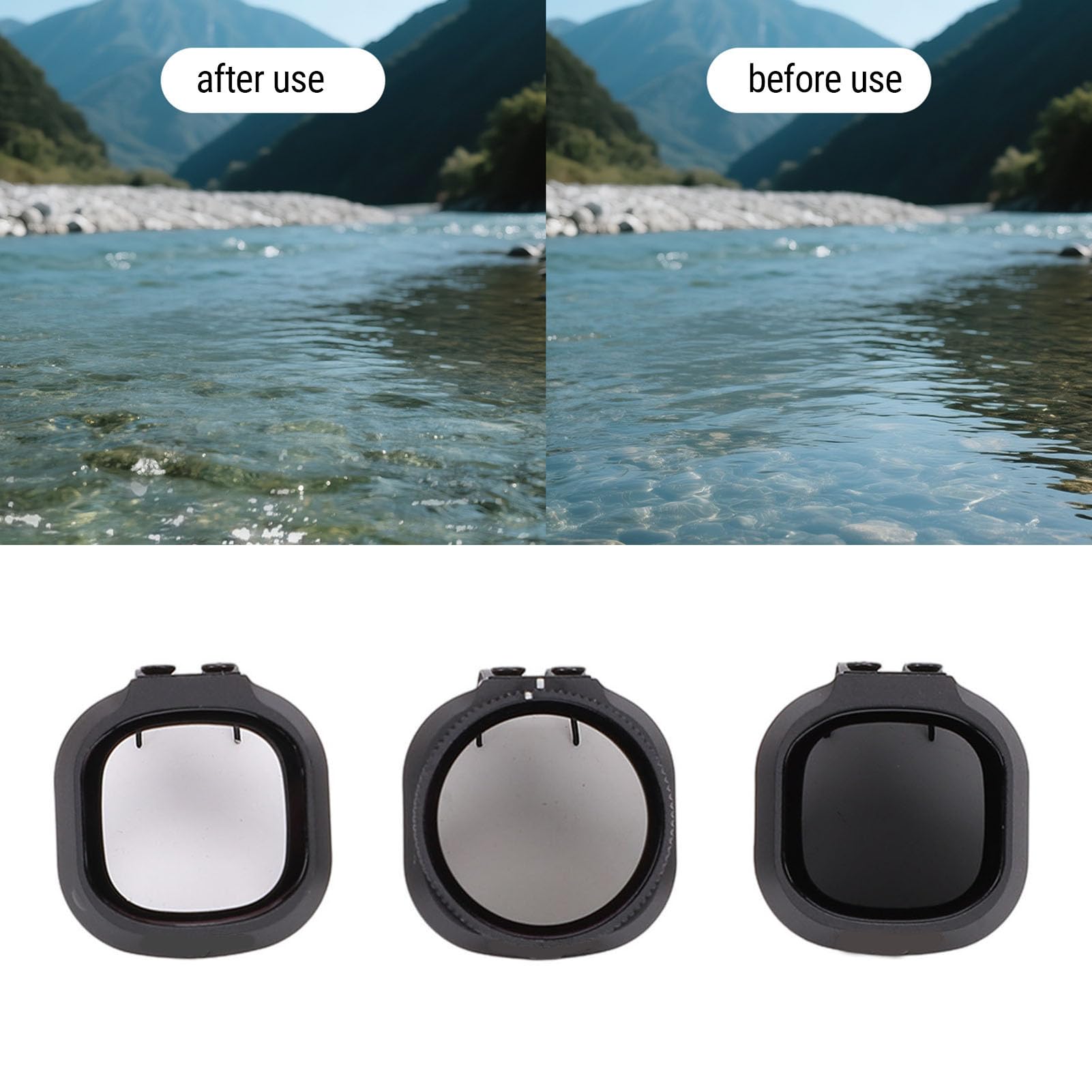 Alomejor Filtro Polarizzatore per Drone, Filtro per Obiettivo Drone CPL ND8 ND32, Lente in Vetro Ottico con Esposizione Bilanciata per Fotografia Aerea