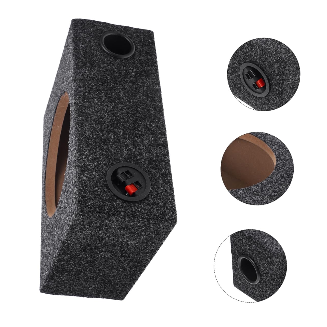 Caja De Subwoofer para Coche 10 Pulgadas, Carcasa Delgada De Madera Resistente para Vehículo, Recinto Sellado para Graves Profundos, Uso Audio Automotriz y Personalización