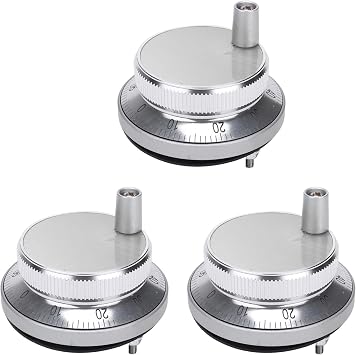 Jumunen 3X Handwheel Handle Kit 5 Volt Manual Pulse Generator CNC Machine Tool Rotary Encoder Electronic Handwheel, 60Mm