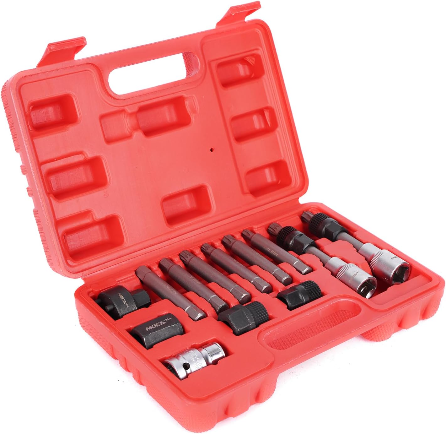 MPLUS 13pcs Alternator Freewheel Pulley Removal Socket Bit Set Garage Service Tool Kit