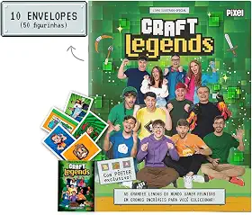 Álbum Oficial Craft Legends + 10 envelopes de figurinhas