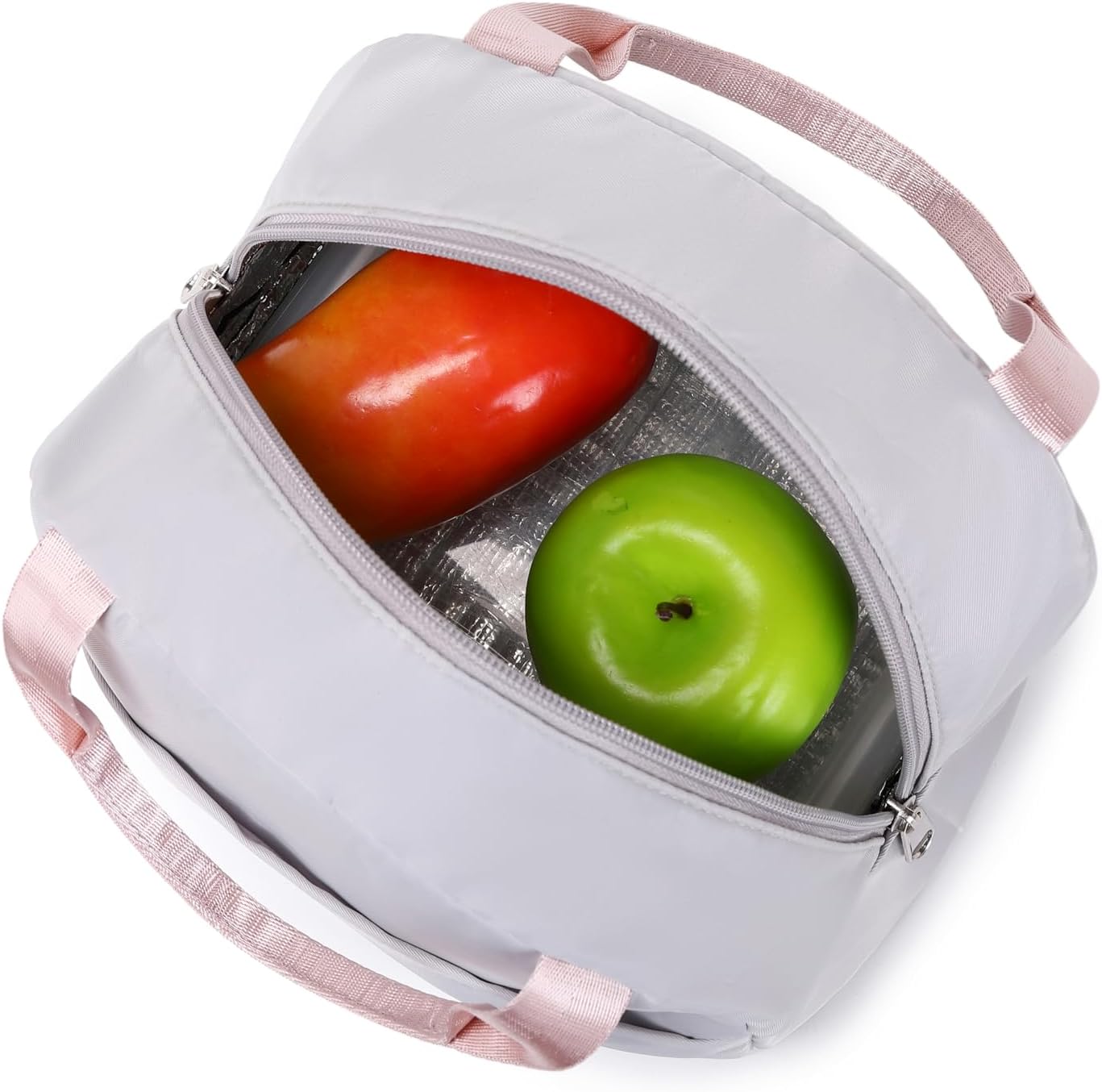 Fashion School Backpack Set for Girl Roomy Women Laptop Backpack Grey - Image 8