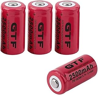 Rechargeable Battery Rechargeable Battery 16340 2500Mah 3 7V Battery 3 7V 4Pcs