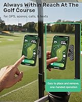 Vista 2 de Soporte magnético para carrito de golf, compatible con MagSafe iPhone 16 Pro Max Plus 15 14 13 12 Mini, para aplicaciones de GPS y golf, compatible