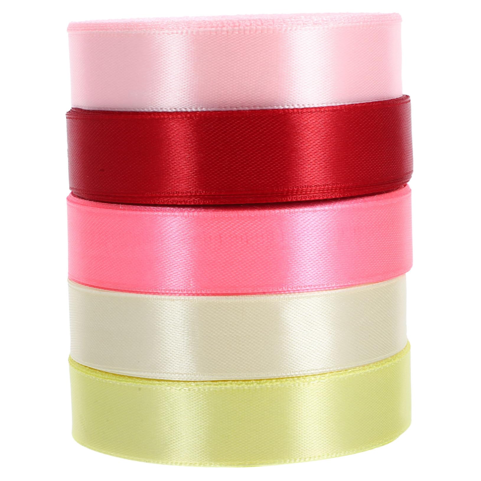 Uonlytech 4 Sätze Geschenkverpackungsband Dekoration Bunt Für Weihnachten Seide Organza Die Lang Stoff Sortiert Farbverlaufsbänder Multi Glänzend Chiffon Paket Polyester 5 Rollen * 4