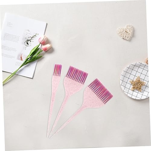 Glitter Hair Dye Brushes Set - 3pcs Salon Applicators