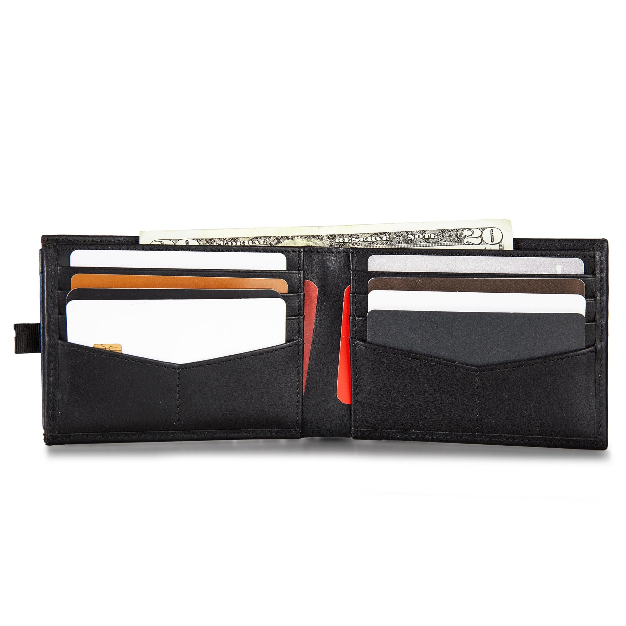 Reebok Men's Wallet | RFID Protection | ID Window | Card Slots | Bill Pocket | Lightweight | Durable