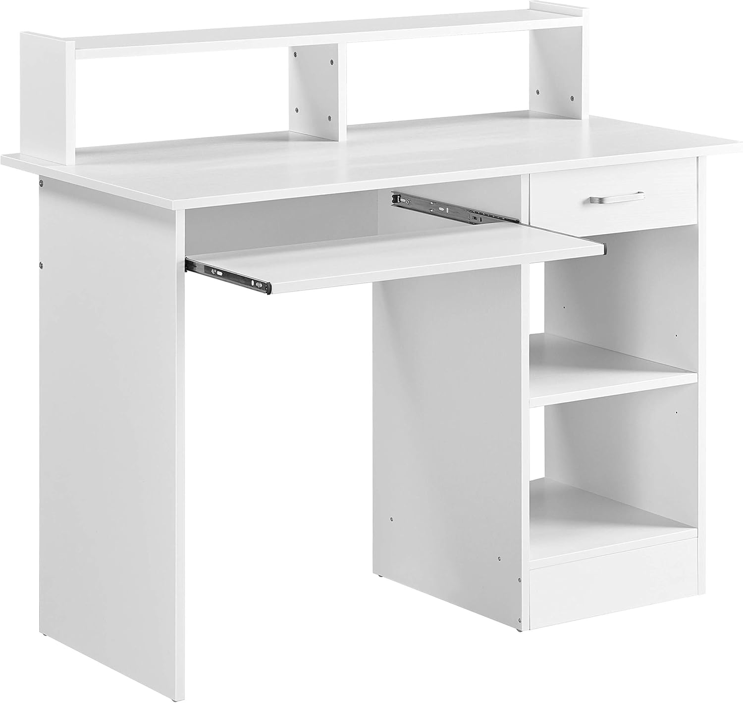 Yaheetech Home Office Wood Computer Desk with Keyboard Tray