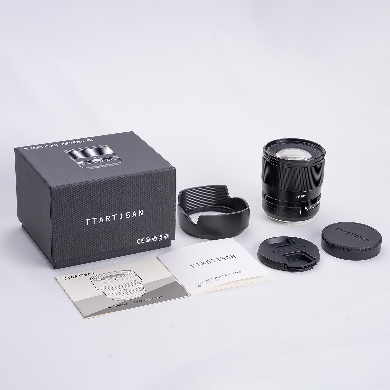 TTARTISAN Lente de cámara F2.0 de 75 mm para Nikon Z Mount Auto Focus lente de retrato de marco completo
