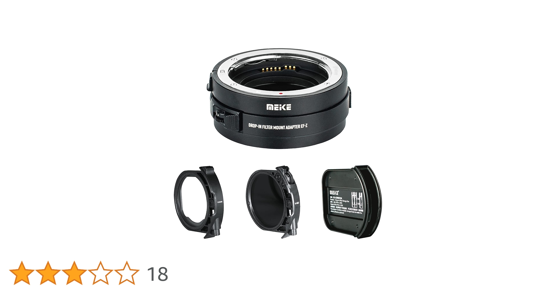 【半額以下】Meike 変換マウント EF to RF 可変NDフィルター付 半額以下】Meike 変換マウント EF to RF 可変NDフィルター付