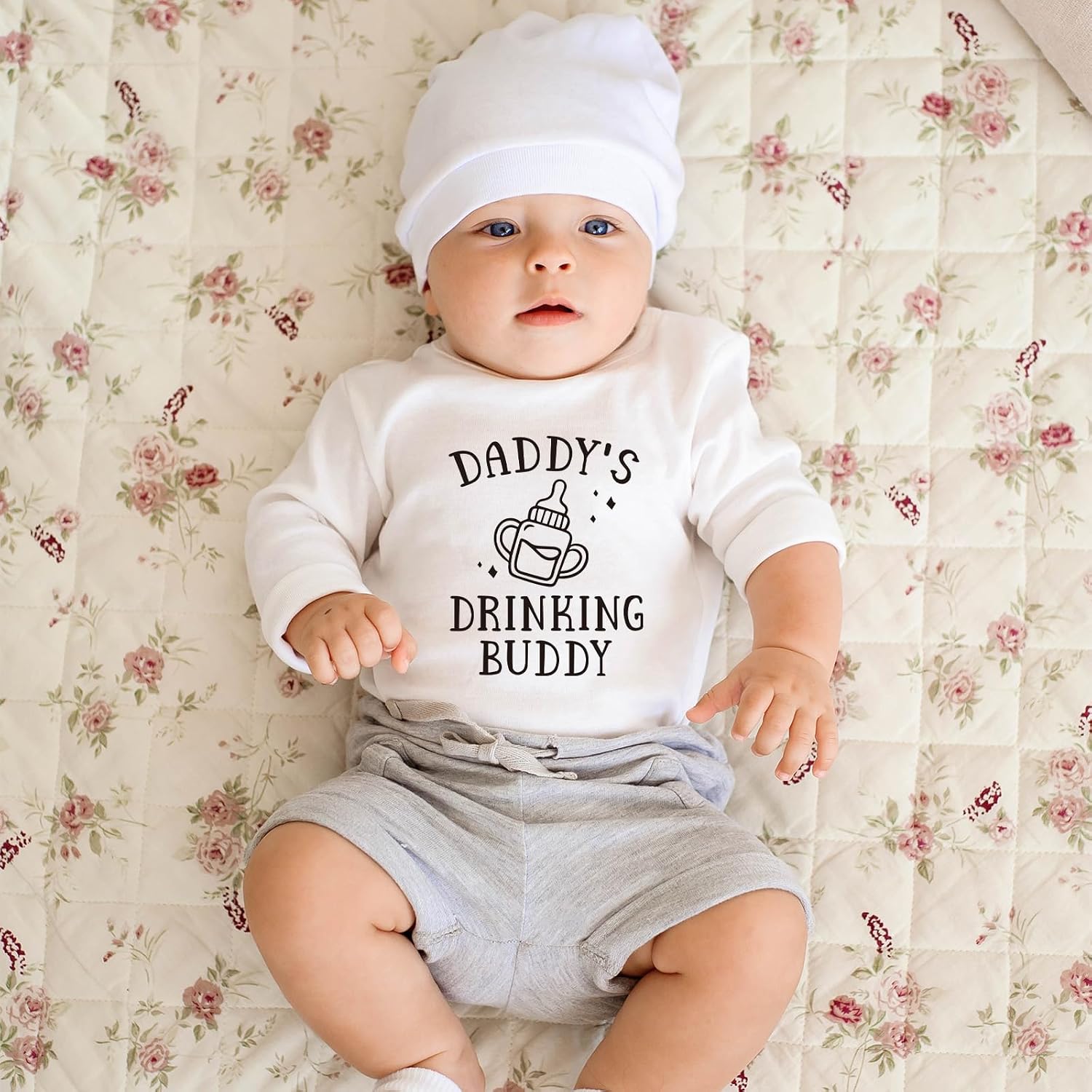 Dtf Transfers Ready to Press - 30 Pcs Baby Iron on Patches for Bibs Baby Bodysuit, Funny Quotes Iron on Stickers Baby Shower Heat Transfer Vinyl Decals for DIY Fabric Clothes Decor