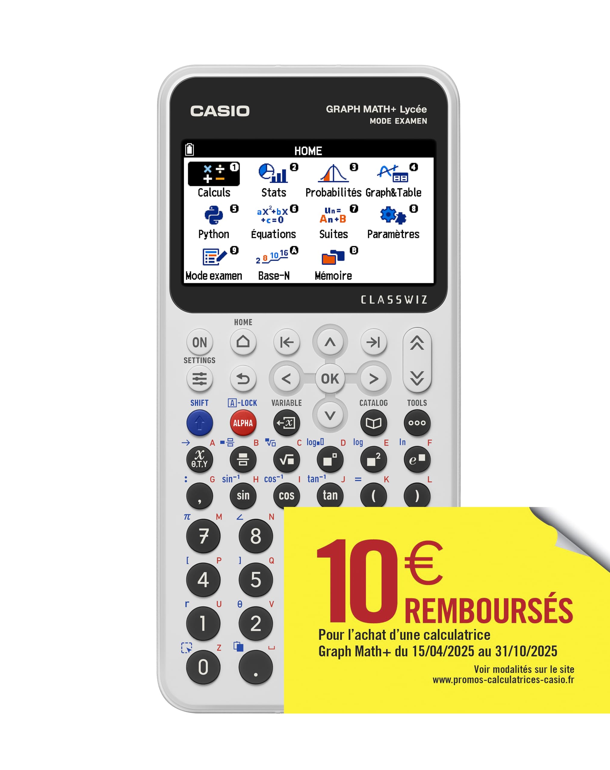CASIO Graph Math+ Calculatrice Graphique