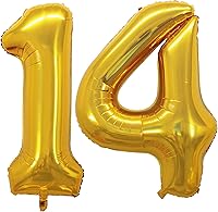 Vista 189 de GOER Globos con el número 80 para decoraciones de fiesta de cumpleaños número 80, globos de helio de aluminio jumbo de 42 pulgadas para 80 Oro rosa