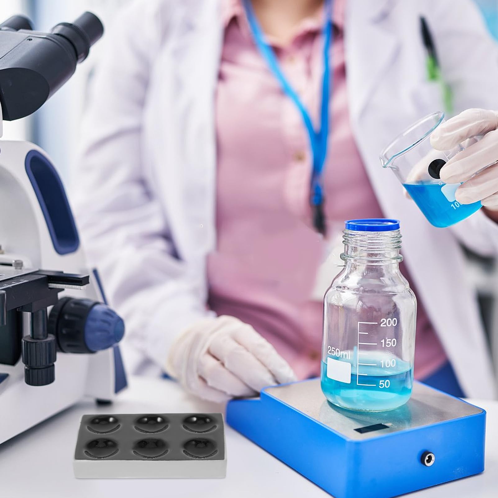 6stücke Keramische Reaktionsplatten Mit Löchern Für Wissenschaftliche Experimente Chemische Analysen Hochtemperaturbeständig Oberfläche Laborbedarf