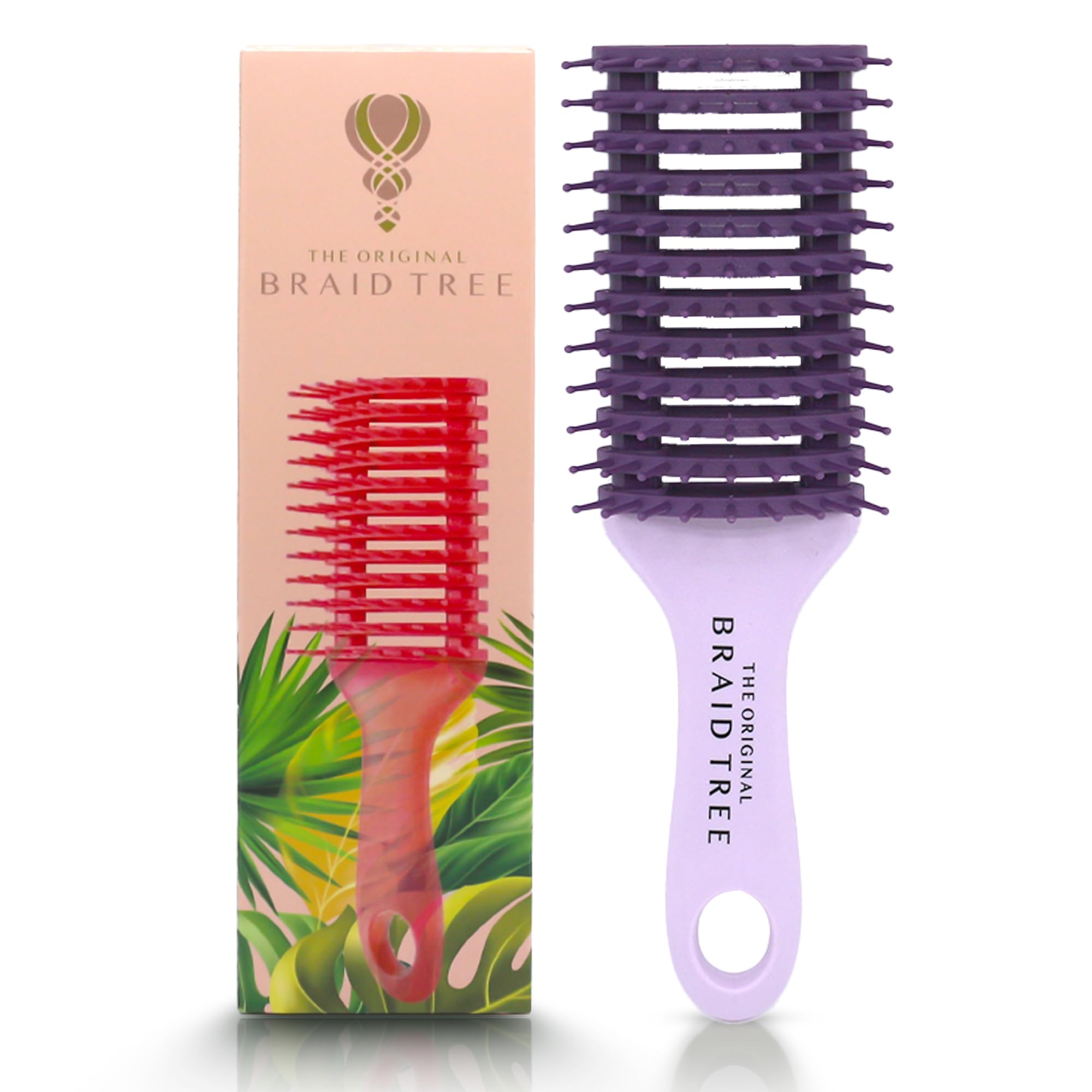 The OG Detangle Hairbrush for Curly Hair, Detangle Wet & Dry Hair, Blow Dry Brush, Curl Defining Brush, Slick Back Hair Brush
