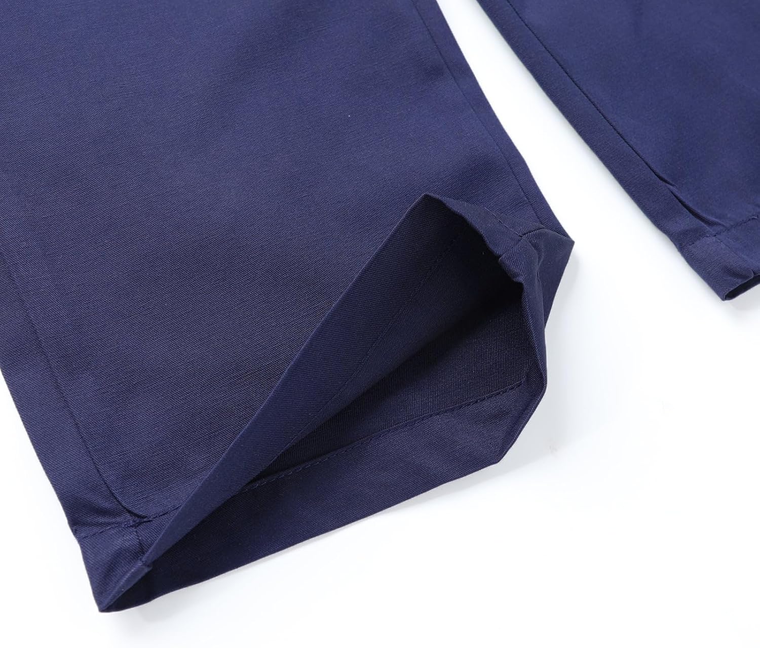 HILEELANG Boys Chino Pants Cotton Dress Pants Elastic Back Waist Straight Leg with Pockets 4-15 Years