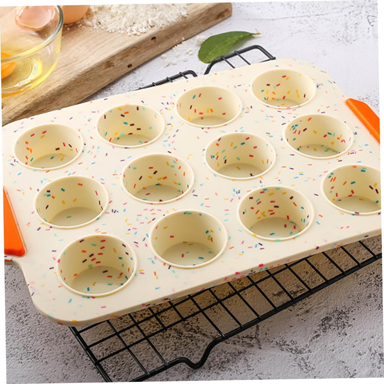 PRETYZOOM Creative Silicone Baking Dish Cookies Pudding Mold for Diy Easter Bunny Cake