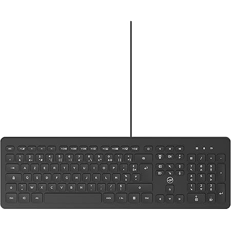 Mobility Lab - Clavier PC Business Filaire avec 2 hub USB intégré - Noir