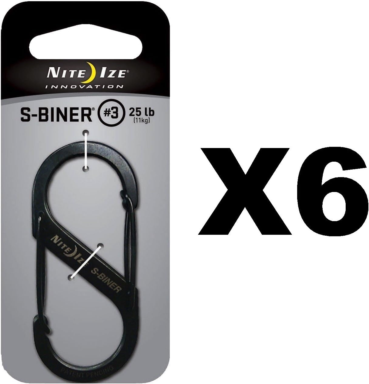 SBiner, Size 3, Black ( 6 pack ) Industrial & Scientific