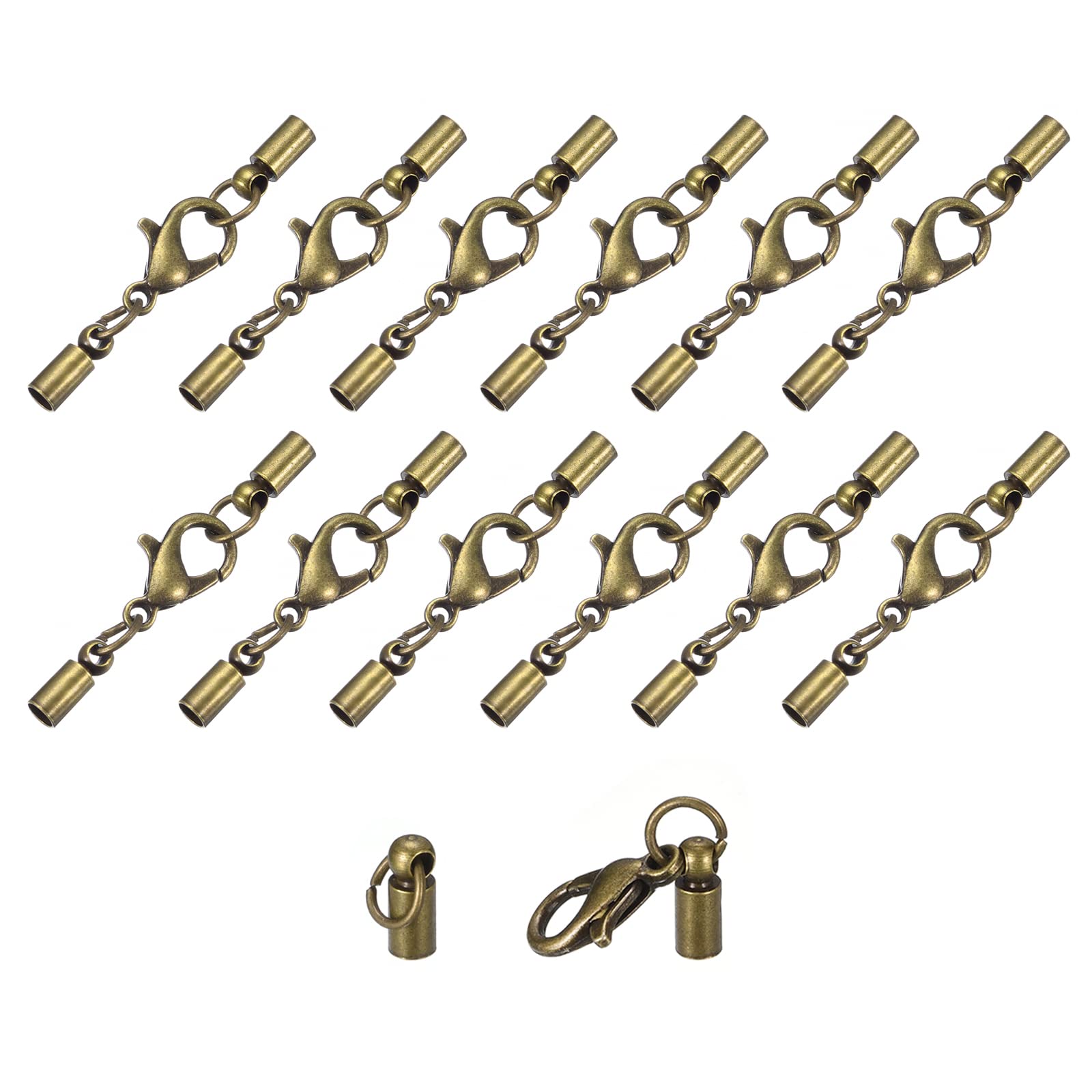 Fermoir cordon cuir 3mm robuste pour réparer un bracelet cassé ou sécuriser une attache de collier