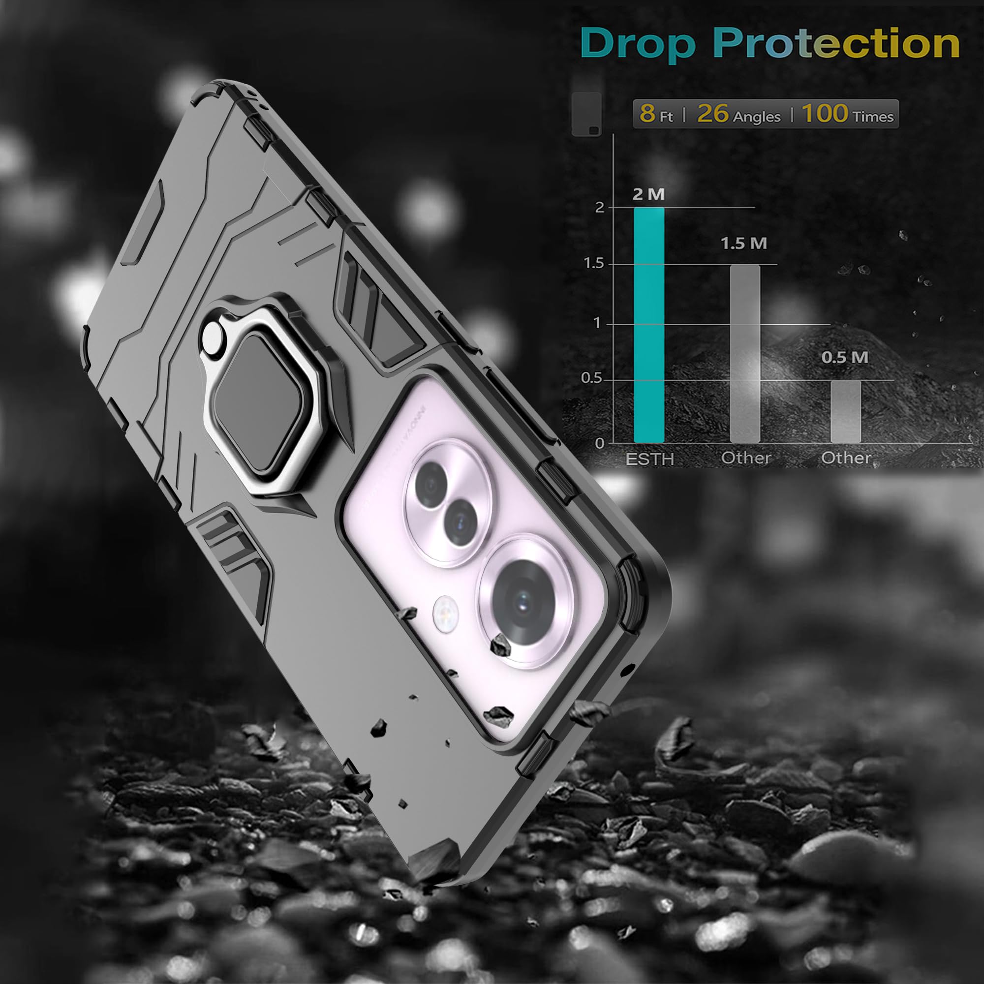 Coque Pour Honor X8 5G/Honor X6 Avec Lentille Coulissante Et Support