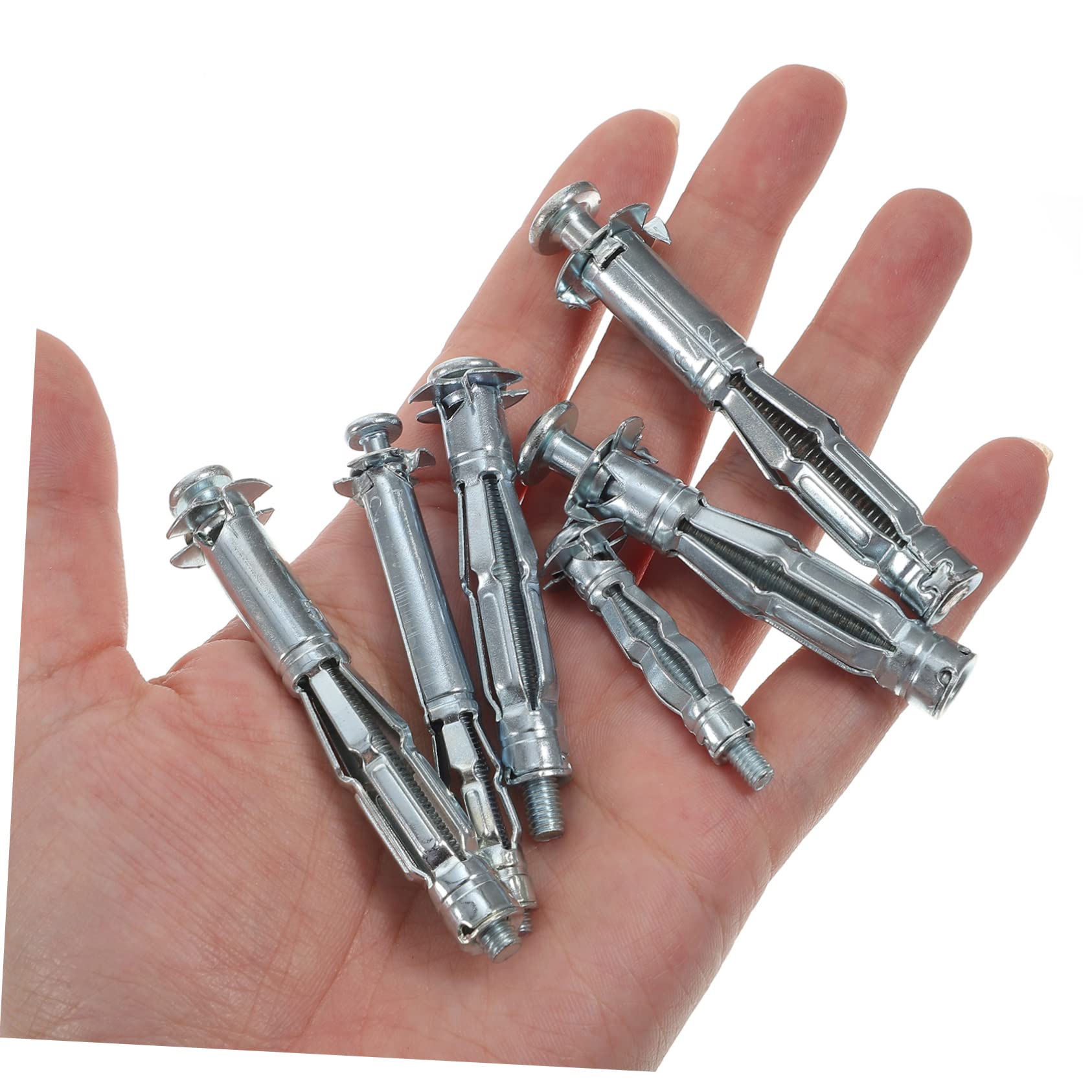 PLAFOPE 42 Stück Gipskartondübel mit Schrauben Hohlwanddübel aus Galvanisiertem Kohlenstoffstahl Silber 42stücke für Trockenbauwände