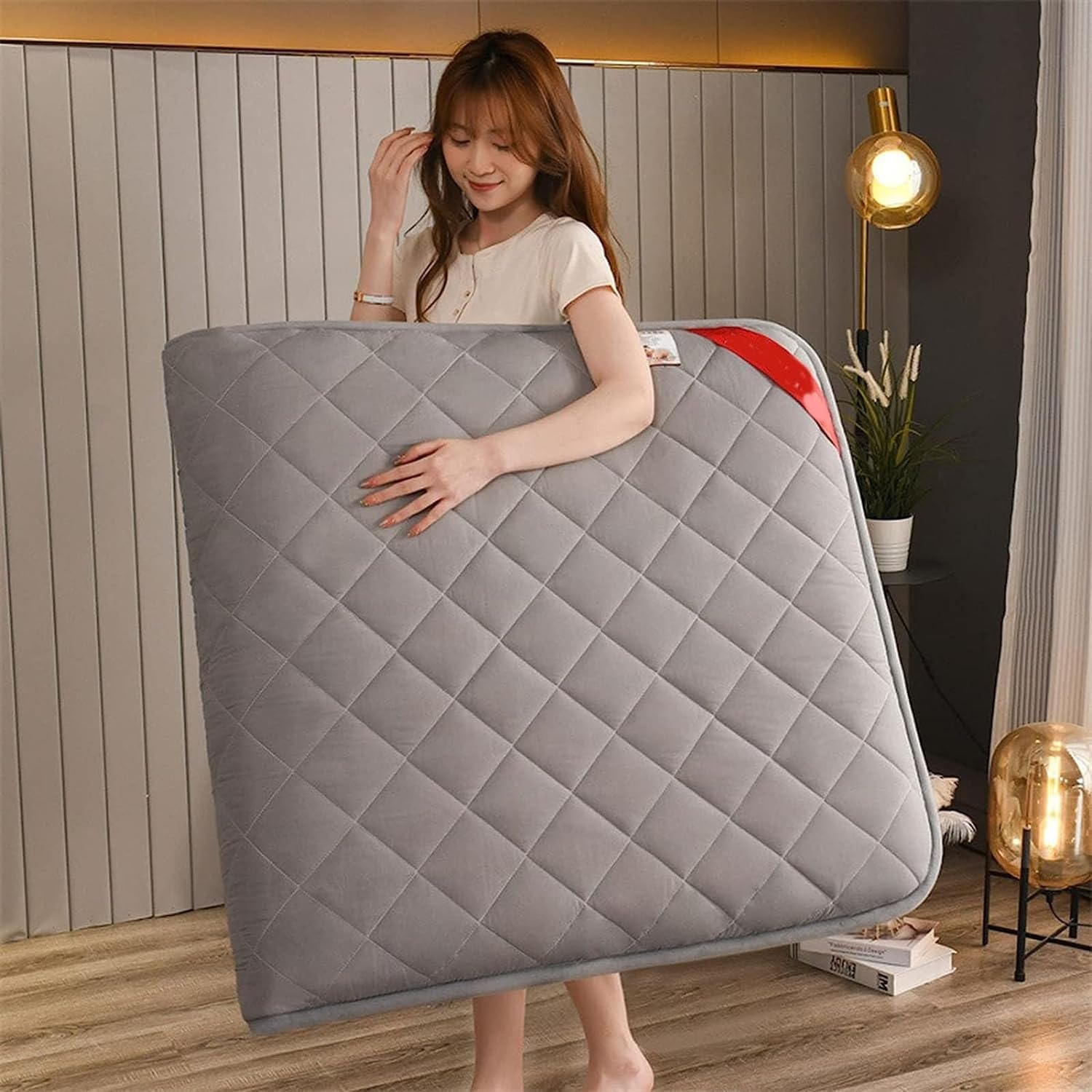 Colchón De Futón Tradicional, Colchón De Cama De Masaje Tailandés Tatami Futón Japonés Portátil Colchón Doble Individual (Color : C, Size : 1.0X2.0m)