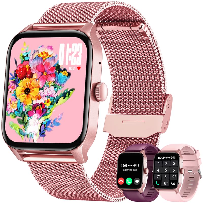 Reloj Inteligente Mujer Smartwatch con Llamadas: 1.83'Smart Watch Fitness...