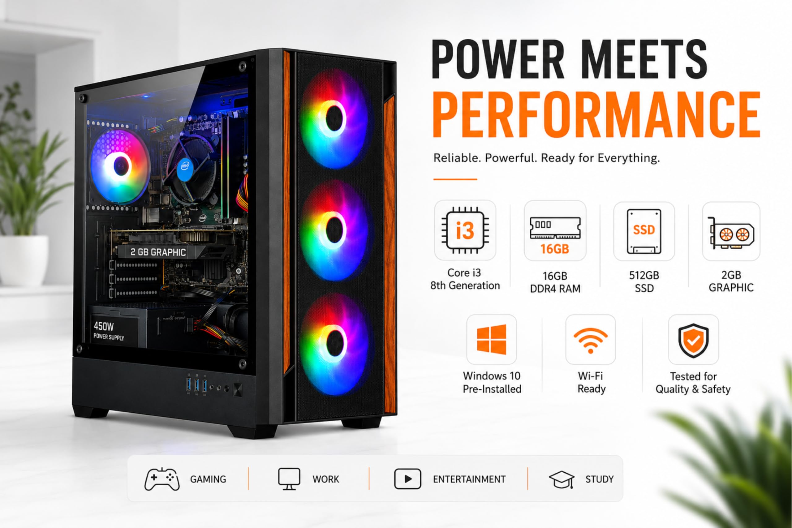 METHEI Gaming CPU for Desktop Computer i3 8th Gen (Core i3-8100