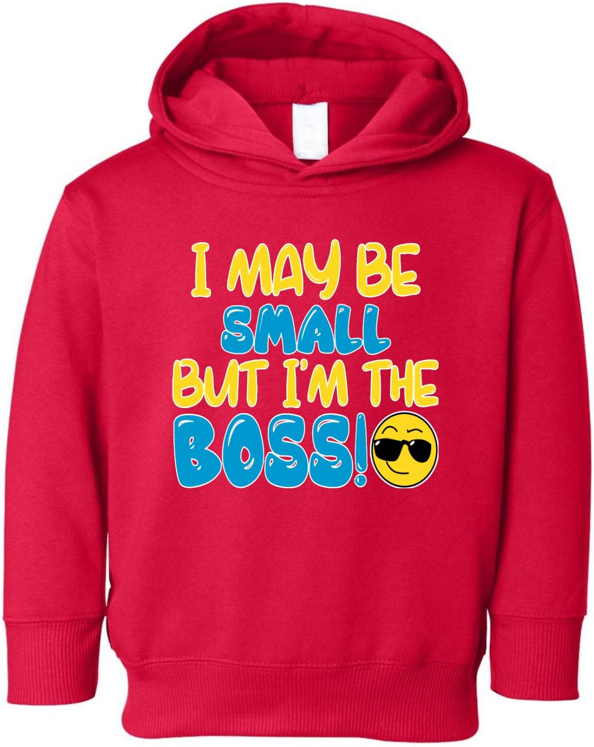 Wild Bobby I May Be Small But I'm The Boss Humor Toddler Pullover Fleece Hoodie