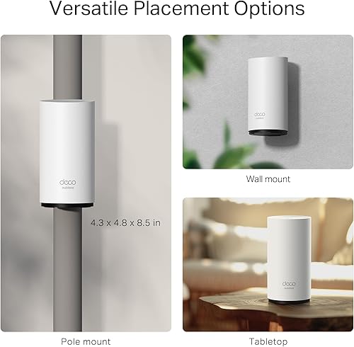 Vista 28 de TP-Link Deco WiFi de malla para exteriores (Deco X50-Outdoor), AX3000 Dual Band WiFi 6 Mesh, 2 puertos Gigabit PoE, 802.3at PoE+, resistente a