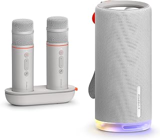 Aladdin X SoundMate スピーカー＆マイク セット カラオケ 家庭用 | カラオケマイク ダイナミックマイク USB 高音質 ワイヤレスマイク