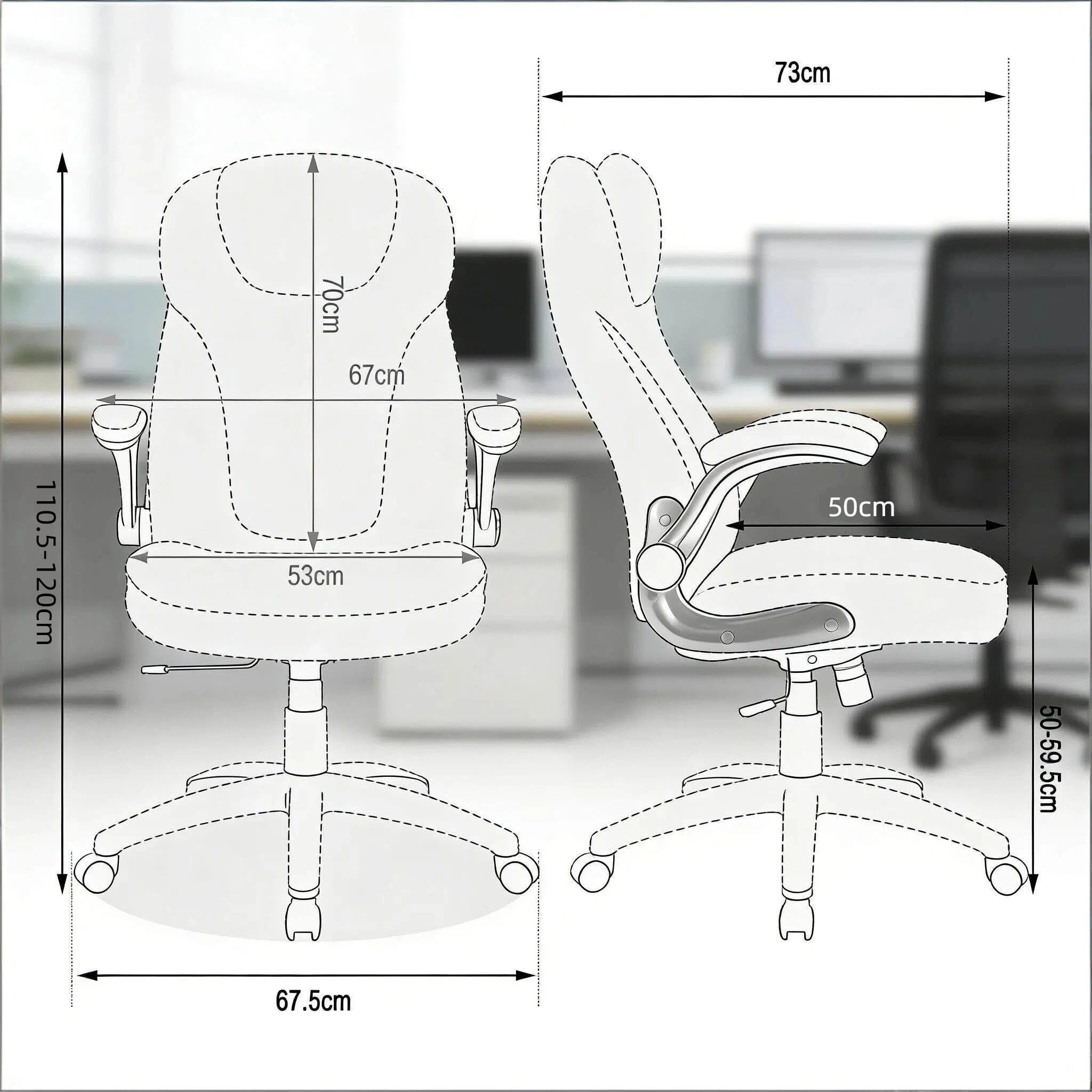 Chaise de bureau ergonomique réglable en hauteur - Chaise de bureau