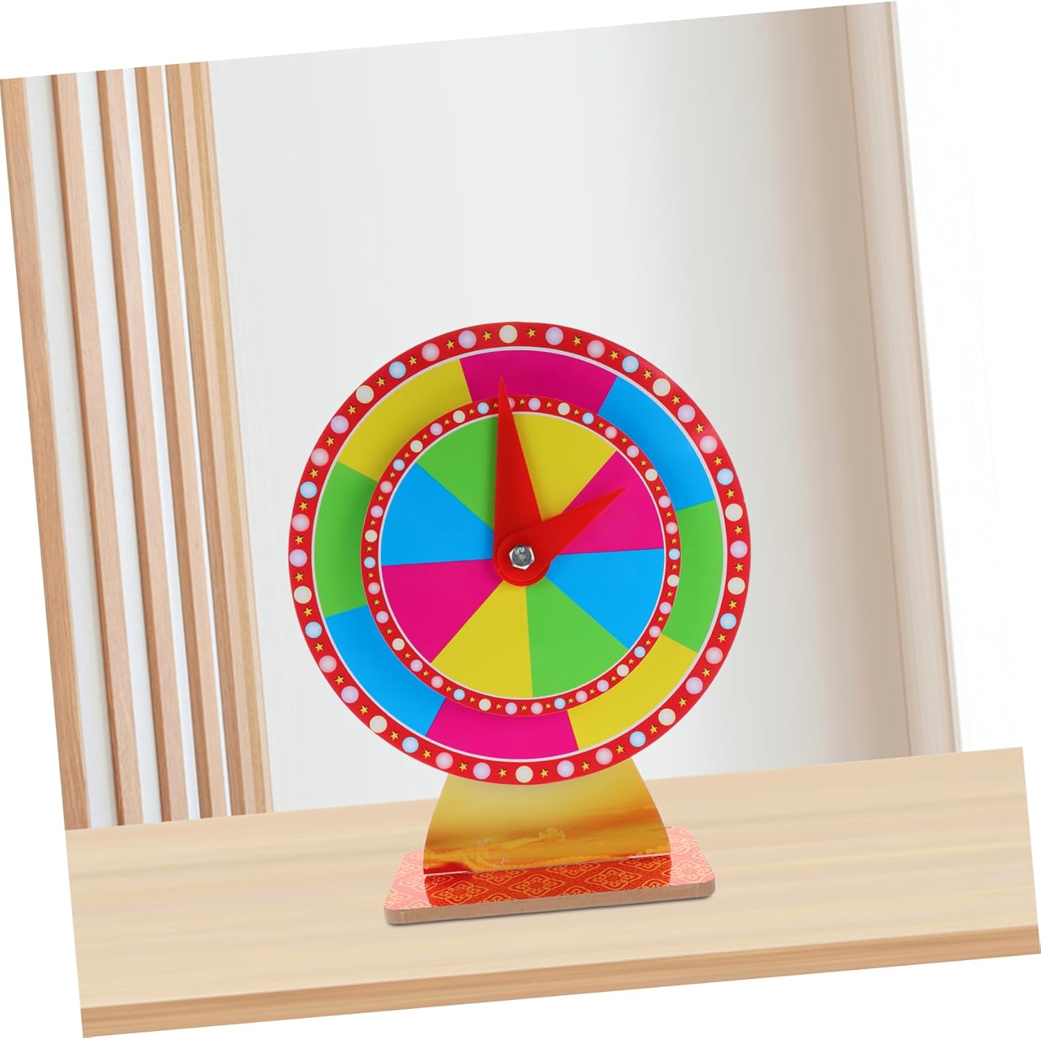 Milisten Prize Turntable Game Prize Party Game Props Rotating Wheel Lucky Draw Wheel