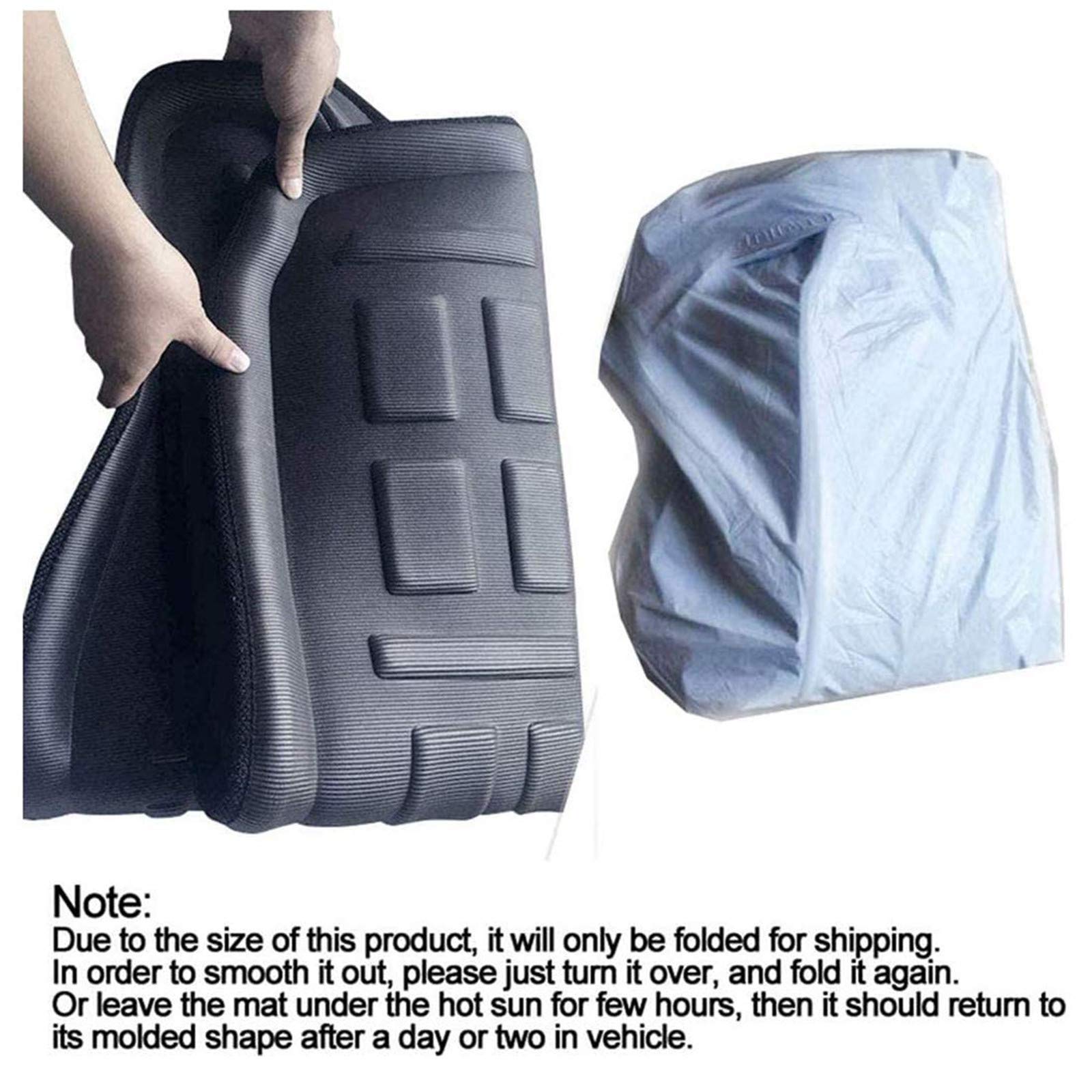 Tappetino Posteriore in Auto Gomma per Bagagliaio per Maserati Levante 2016-2021, Auto Vasca Baule Tappetino Tappeto Baule Imper Meabile Antipolvere Tappetino