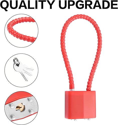 Miniatura 5 de YAODHADO - Cerraduras de equipaje con llaves, candados de equipaje pequeños para maleta de viaje, candado para cerradura de casillero, casillero de