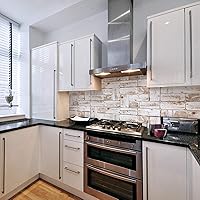 Vista 2 de Dundee Deco Panel de pared 3D de PVC de imitación blanco, 3.2 x 1.6 pies (37.8 in x 18.9 in), decoración de paneles de pared de diseño