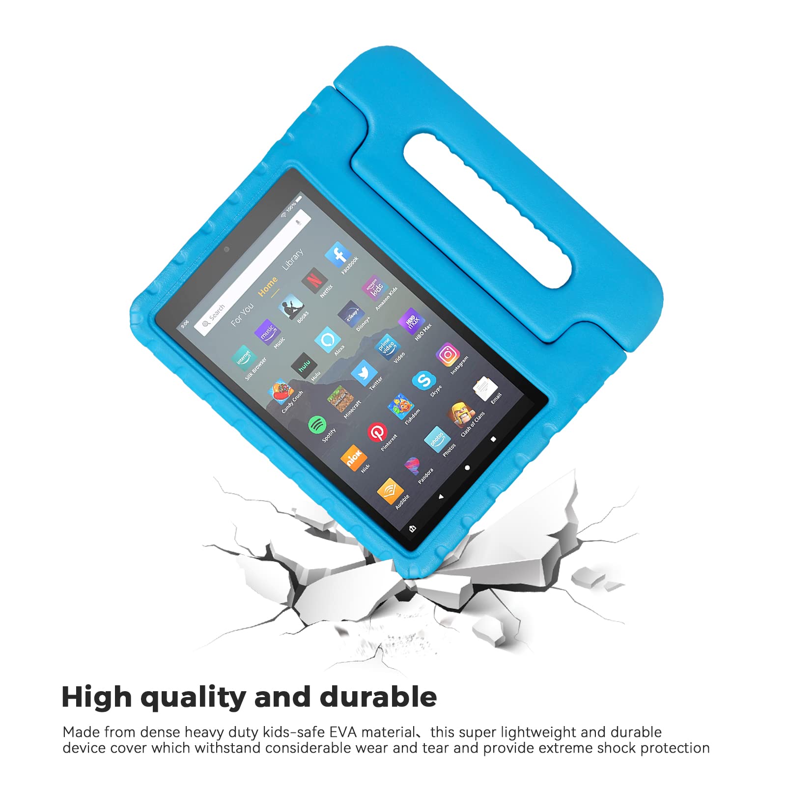 Custodia Eagwell Kiddie Per Amazon Fire 7 (2015, 5° Gen) – Antishock Con Manico E Supporto – Schiuma EVA - 4