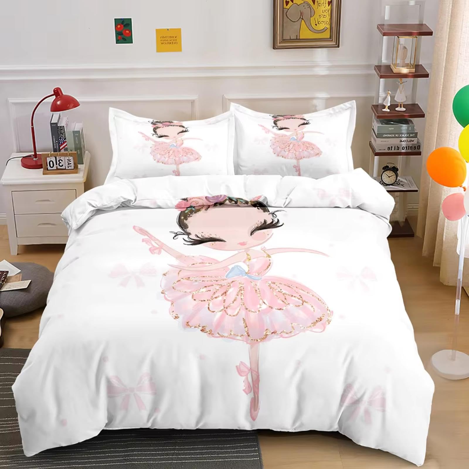 Housse de couette princesse anti-plis lit 245 x 210 cm