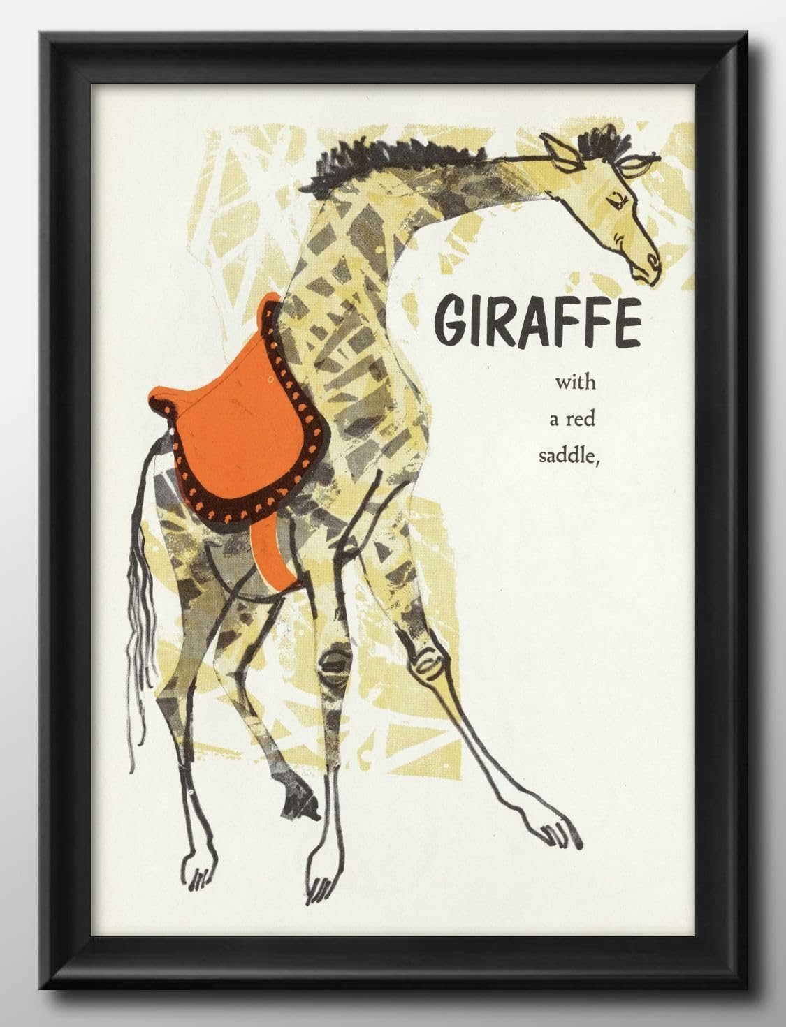 Amazon.co.jp: エバリン・ネス キリン 麒麟 A3 サイズ おしゃれ 絵画