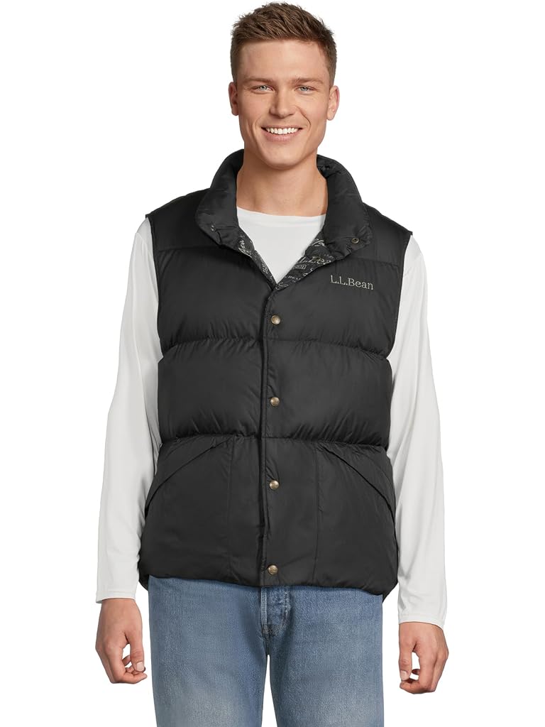 Black L.L.Bean Trail Model Down Vest '82