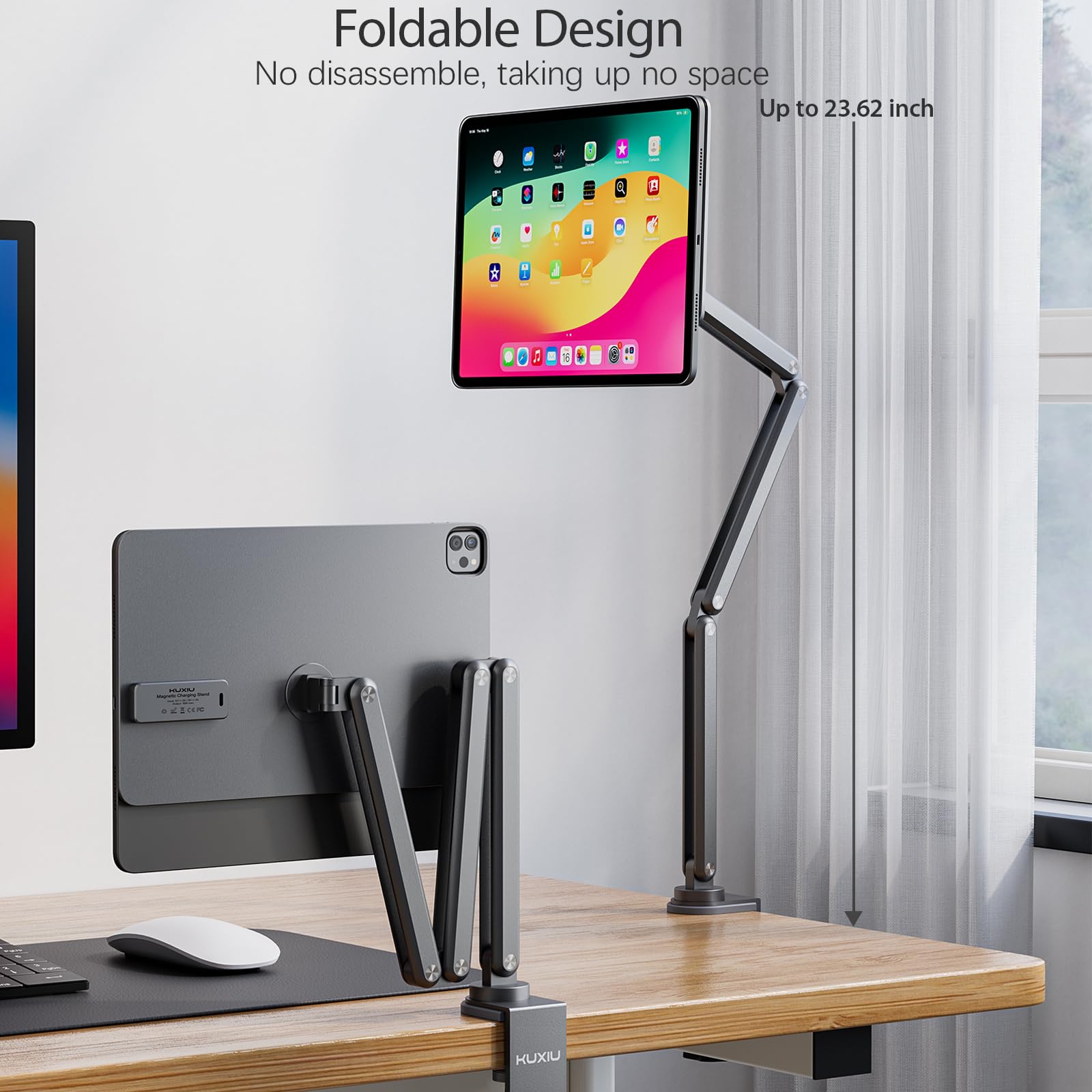 KU XIU X36 Pro Max Magnetic Charging Stand for iPad Pro 13-inch M4 
