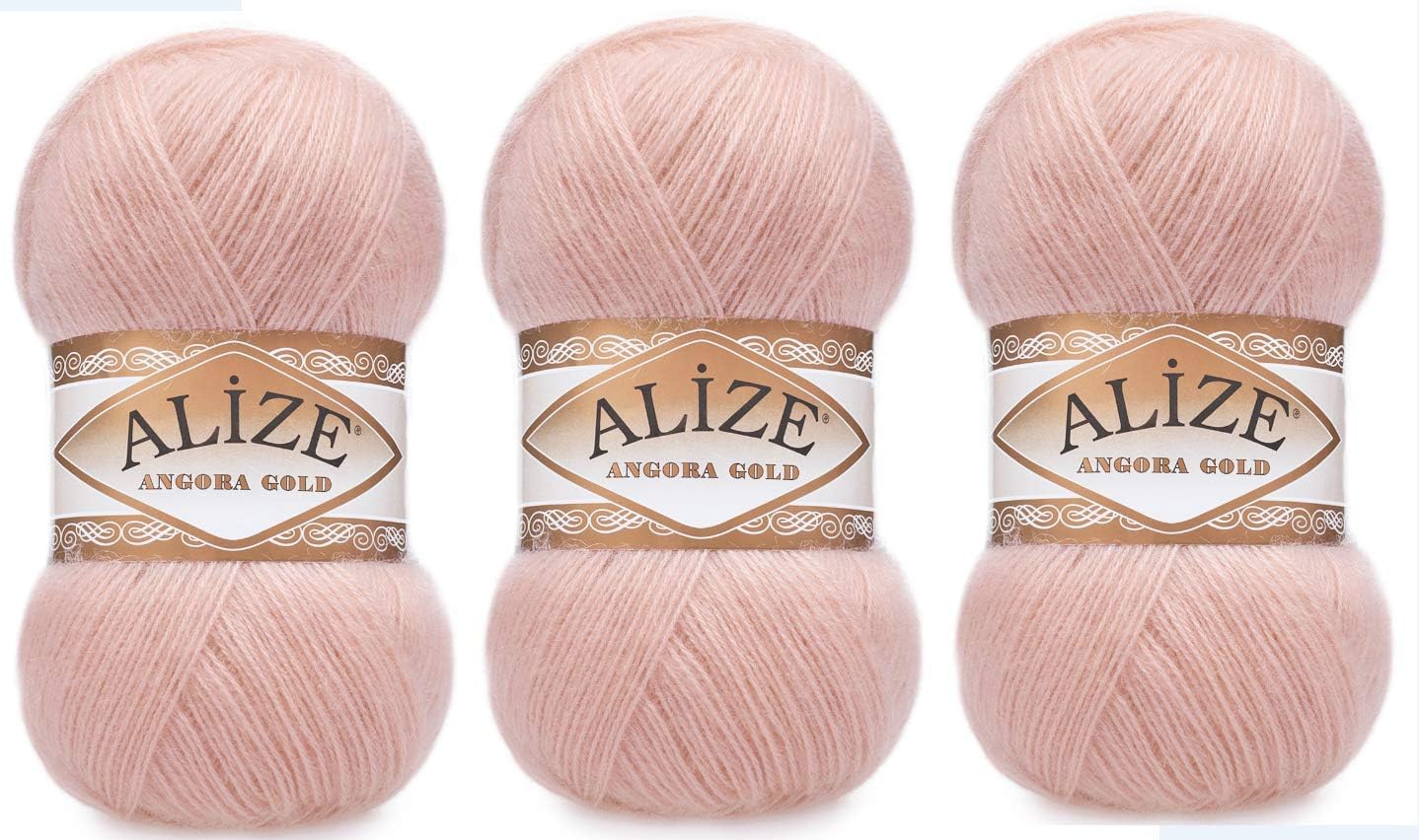 Alize Angora Gold Yarn 20% Wool 80% Acrylic Lot of 3skn 300gr 1805yds Thread Crochet Hand Knitting Turkish Yarn (161)